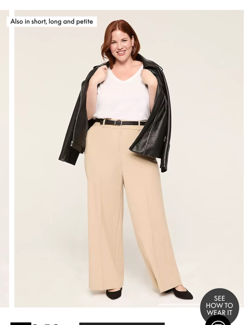 NWT Lane Bryant Perfect Drape High-Rise Wide Leg Pant 18 bestseller